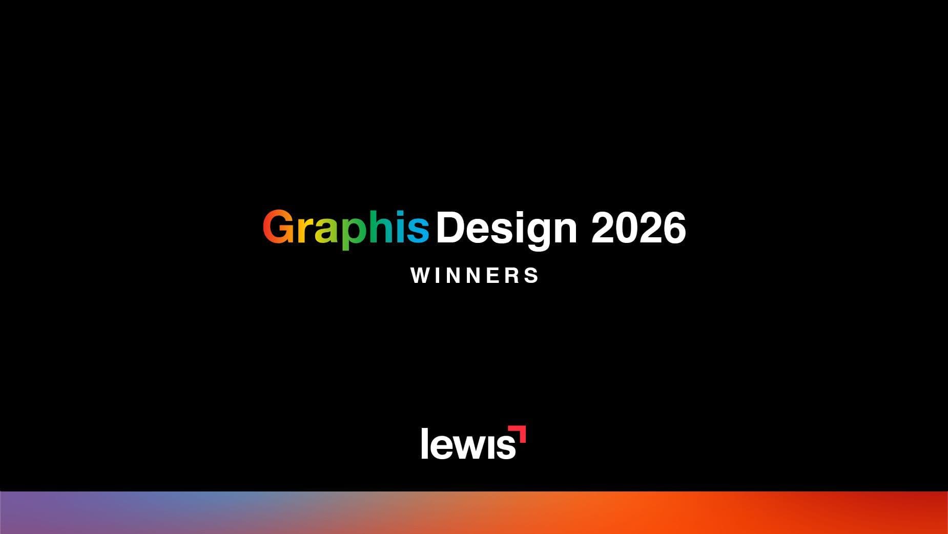 Lewis Wins Big at Graphis Design Awards