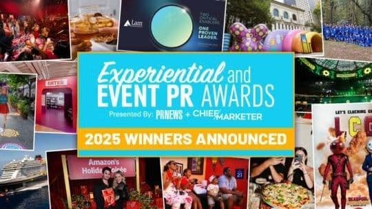 PRNews Announces Winners of the 2025 Experiential & Event PR Awards