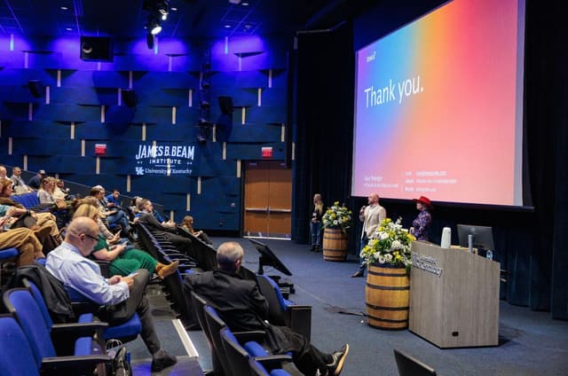 Katie Peninger and Tom Johnson Present at the James B. Beam Institute for Kentucky Spirits Industry Conference